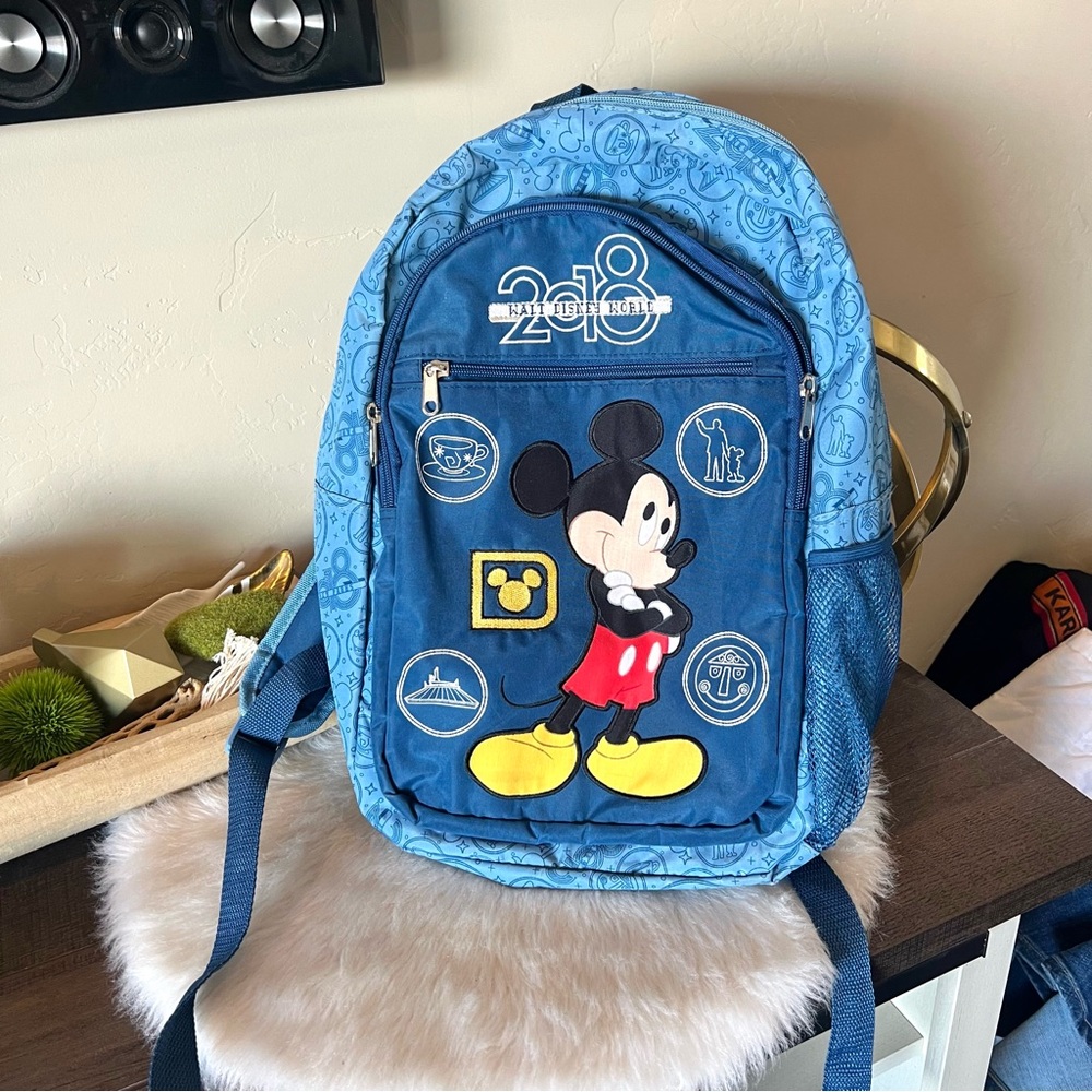 Disney Parks 2018 Backpack Exclusive Souvenir Stamp Collection Mickey.